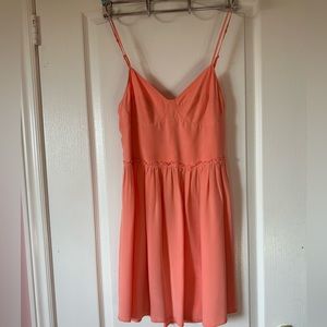 Peach Silk Wilfred Dress